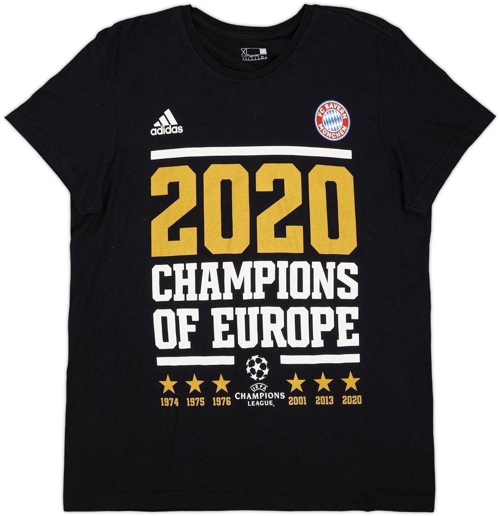 2020 Bayern Munich adidas 'Champions of Europe' Cotton Tee - 7/10 - (XL)