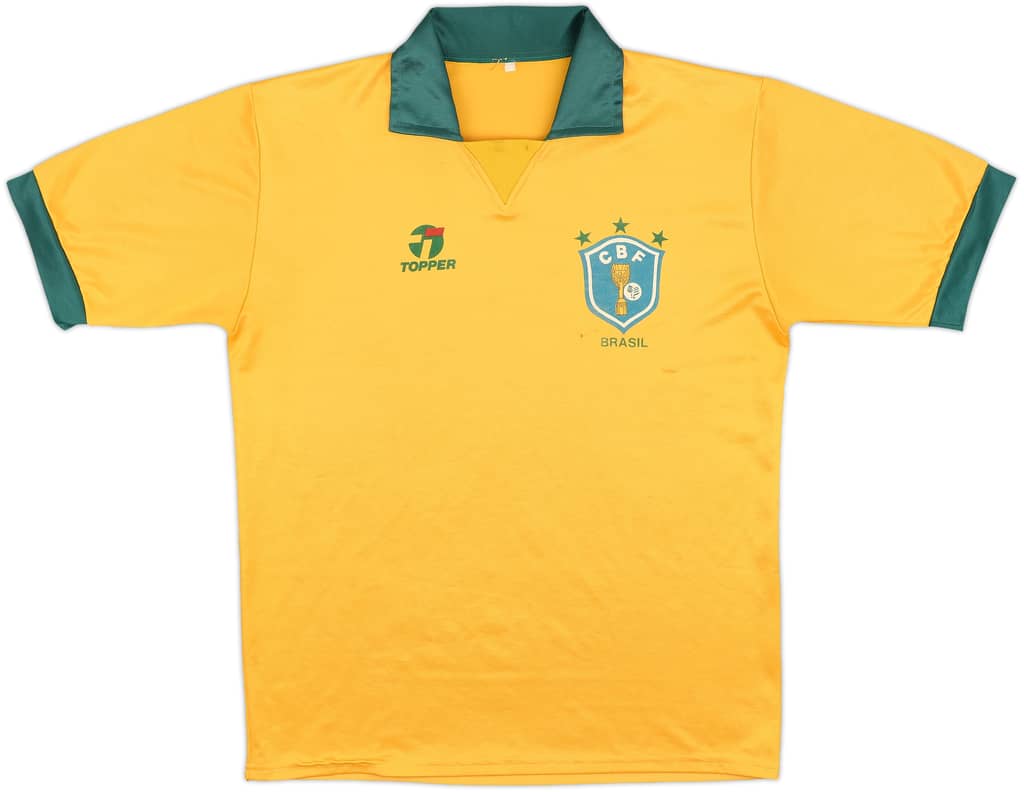 1990 Brazil Home Shirt - 8/10 - (L)