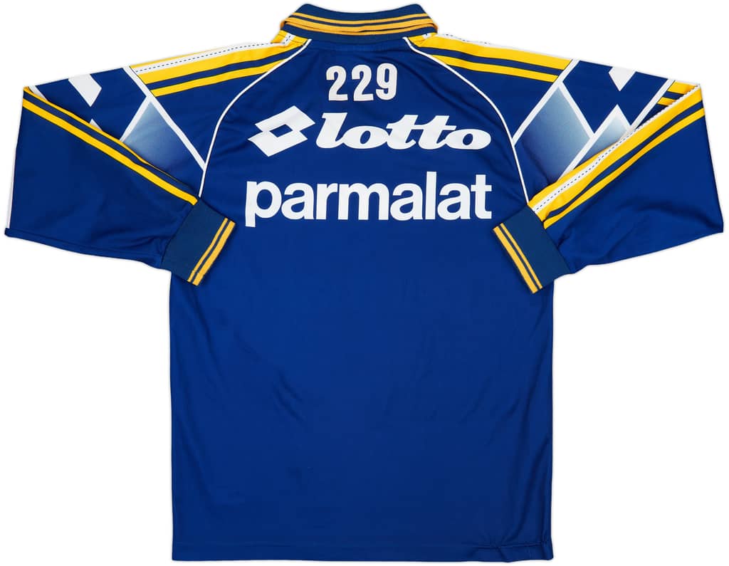 1998-99 Parma Player Issue Lotto Training L/S Shirt #229 - 8/10 - (S)