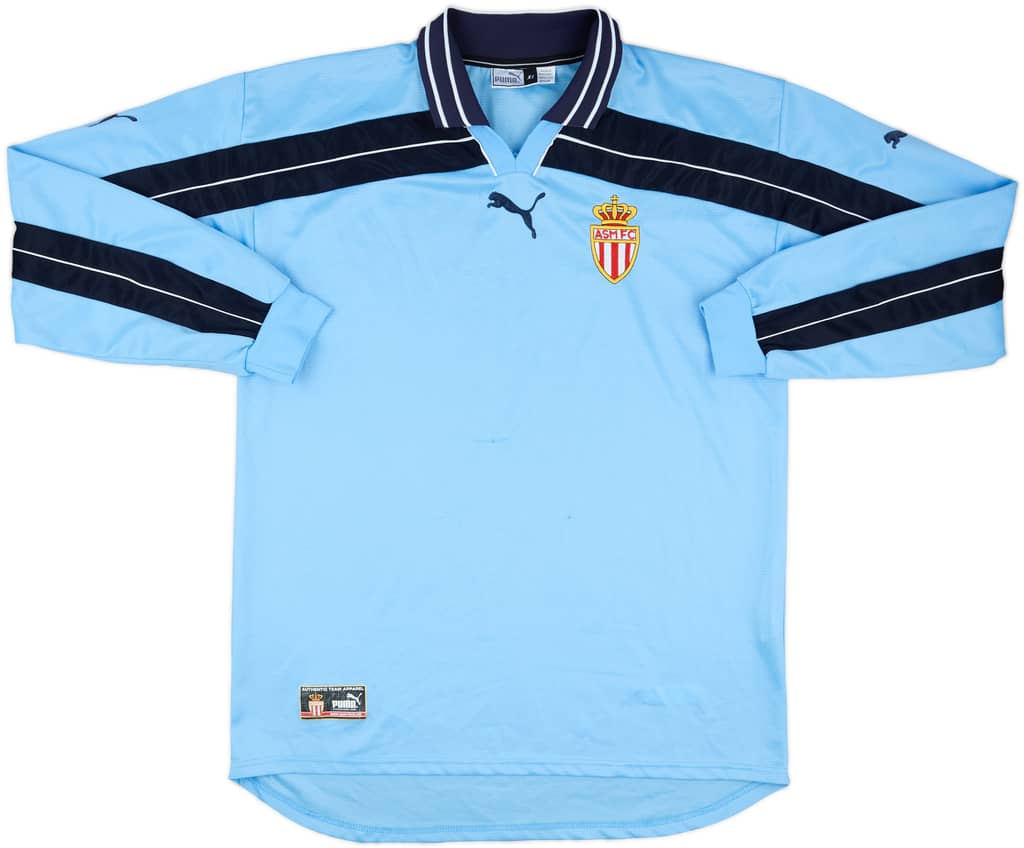 2001-02 Monaco Away L/S Shirt - 7/10 - (XL)