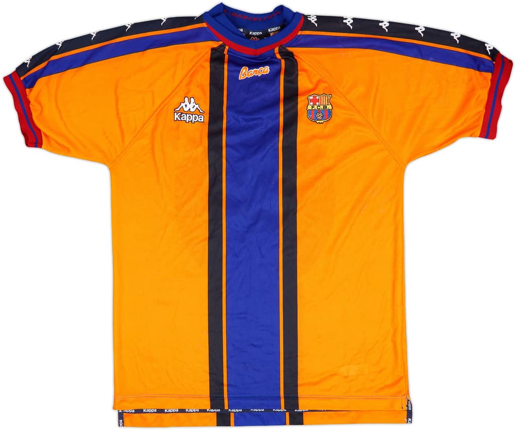 1997-98 Barcelona Away Shirt Rivaldo #11 - 7/10 - (XL)
