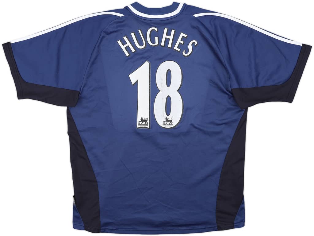 2001-02 Newcastle Away Shirt Hughes #18 - 7/10 - (L)