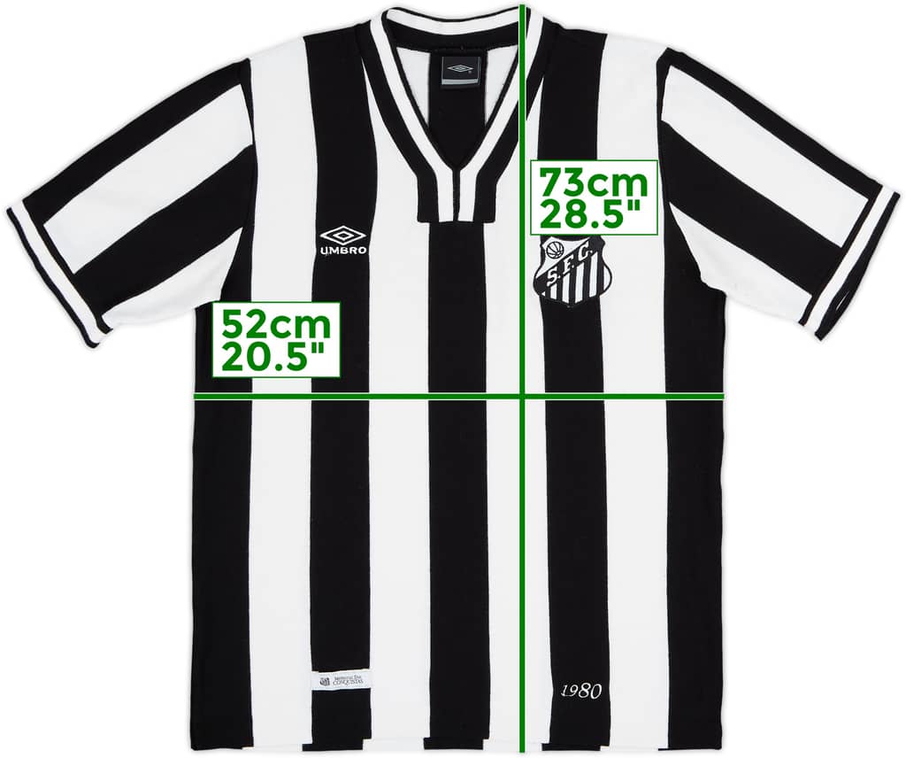 2004 Santos Umbro Retro 1980s Training Shirt - 8/10 - (L)