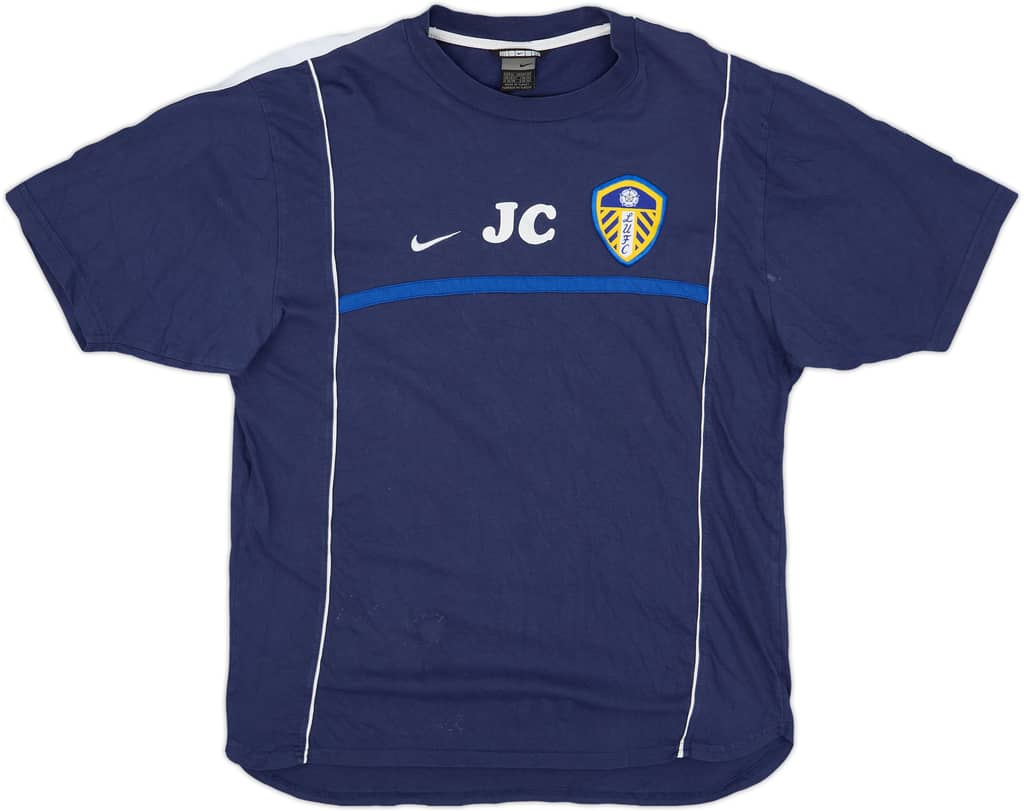 2002-03 Leeds United Staff Issue Nike Training Shirt 'JC' - 7/10 - (XL)