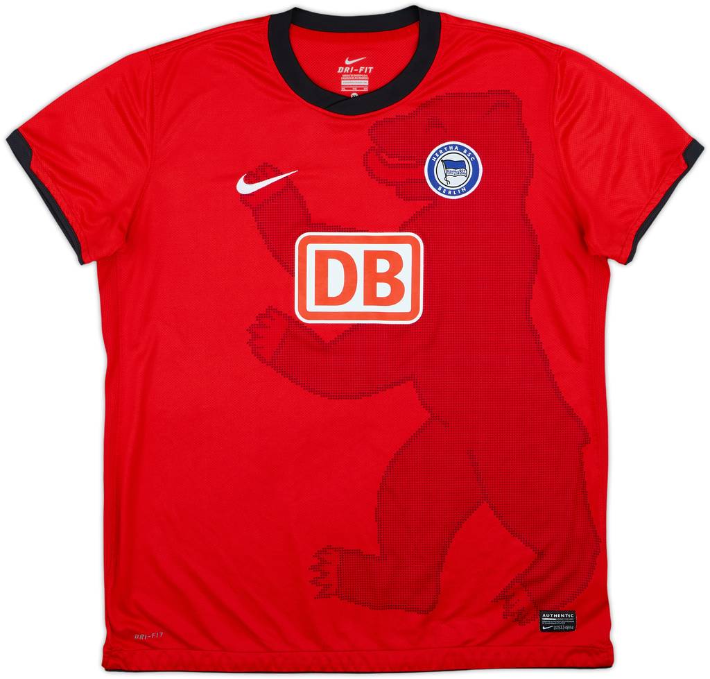 Camiseta de visitante del Hertha Berlin 2010-11 - 9/10 - (Mujeres XL)