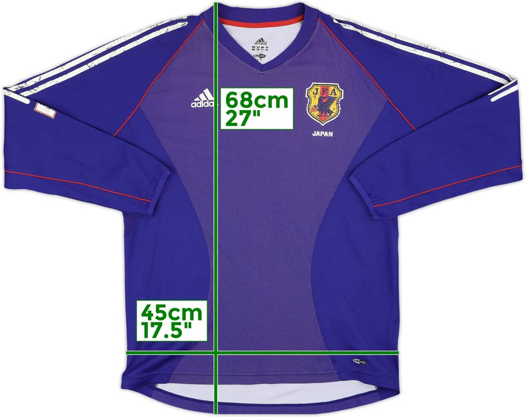 2002-04 Japan Player Issue Home L/S Shirt - 5/10 - (XL)