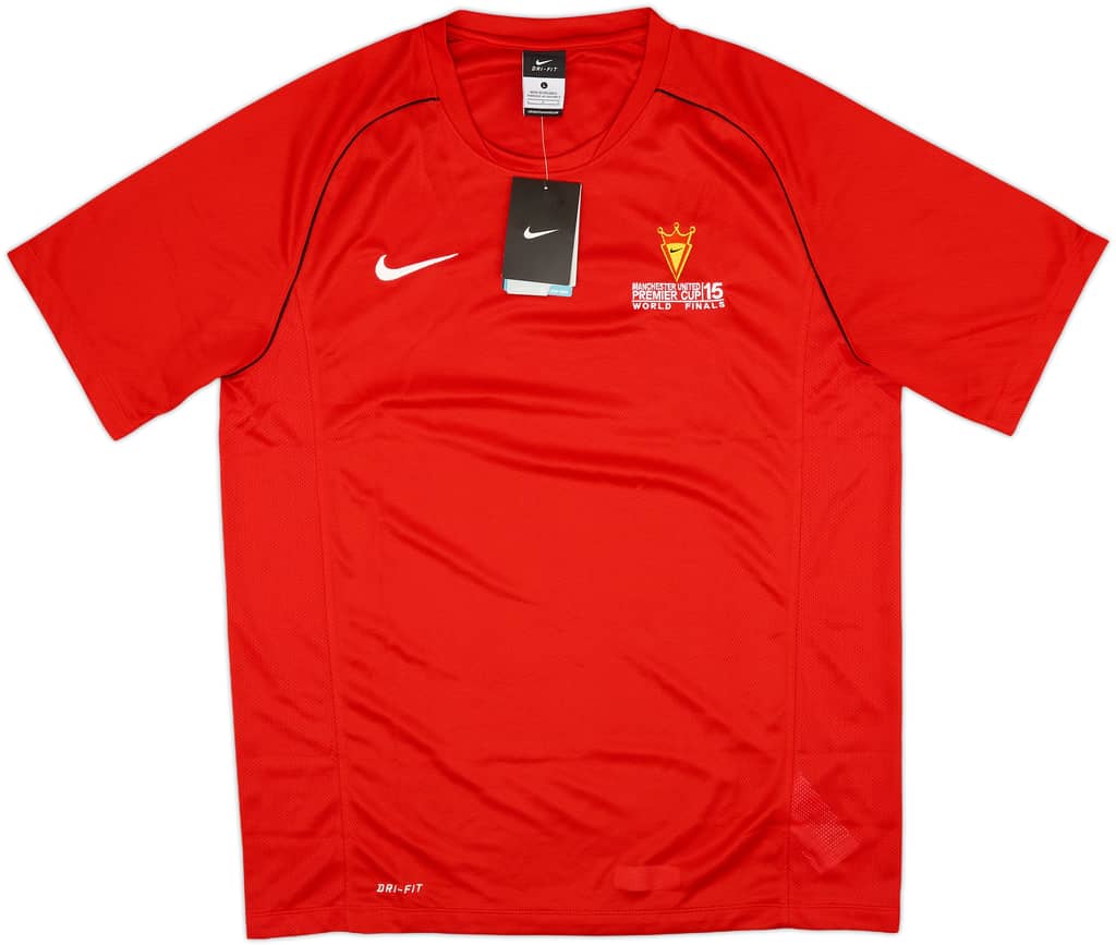 2015 Manchester United 'Premier Cup World Finals' Nike Training Shirt (L)