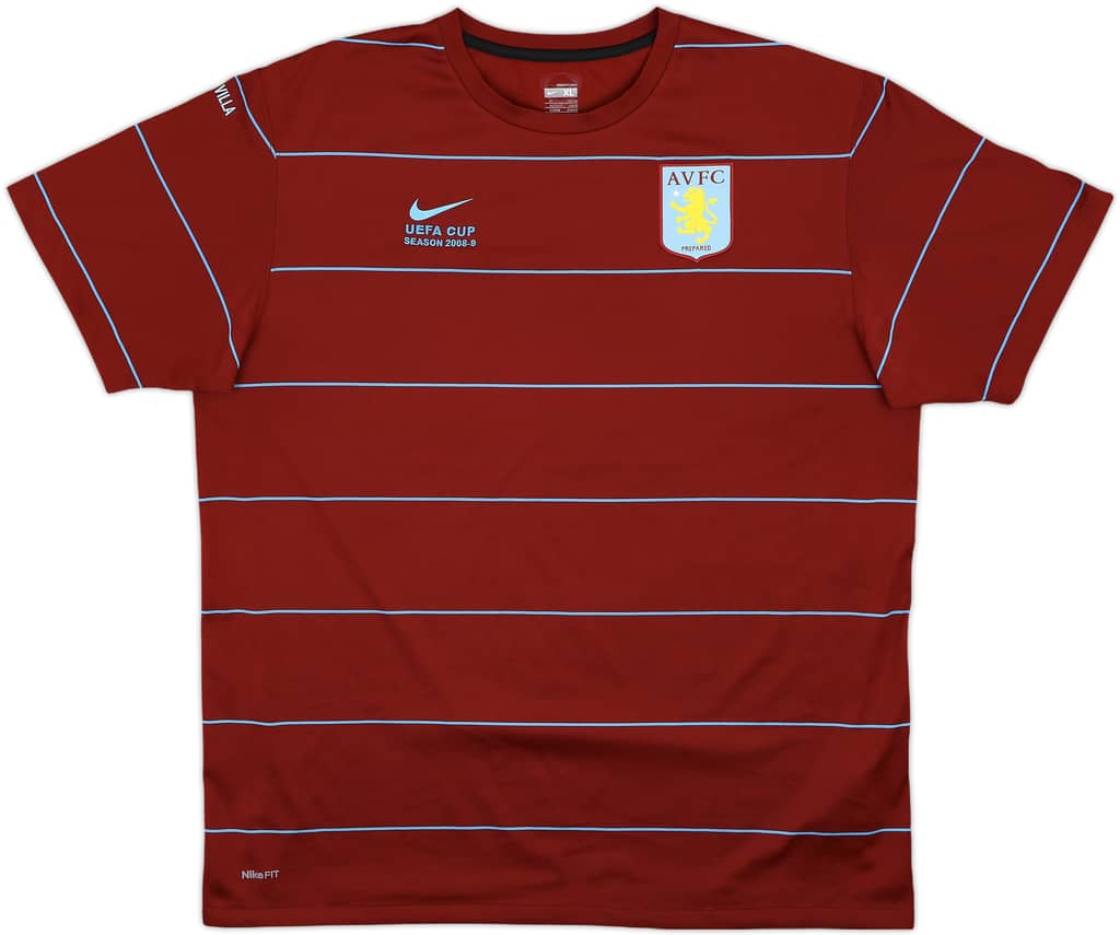2008-09 Aston Villa 'UEFA Cup' Nike Training Shirt - 9/10 - (XL)