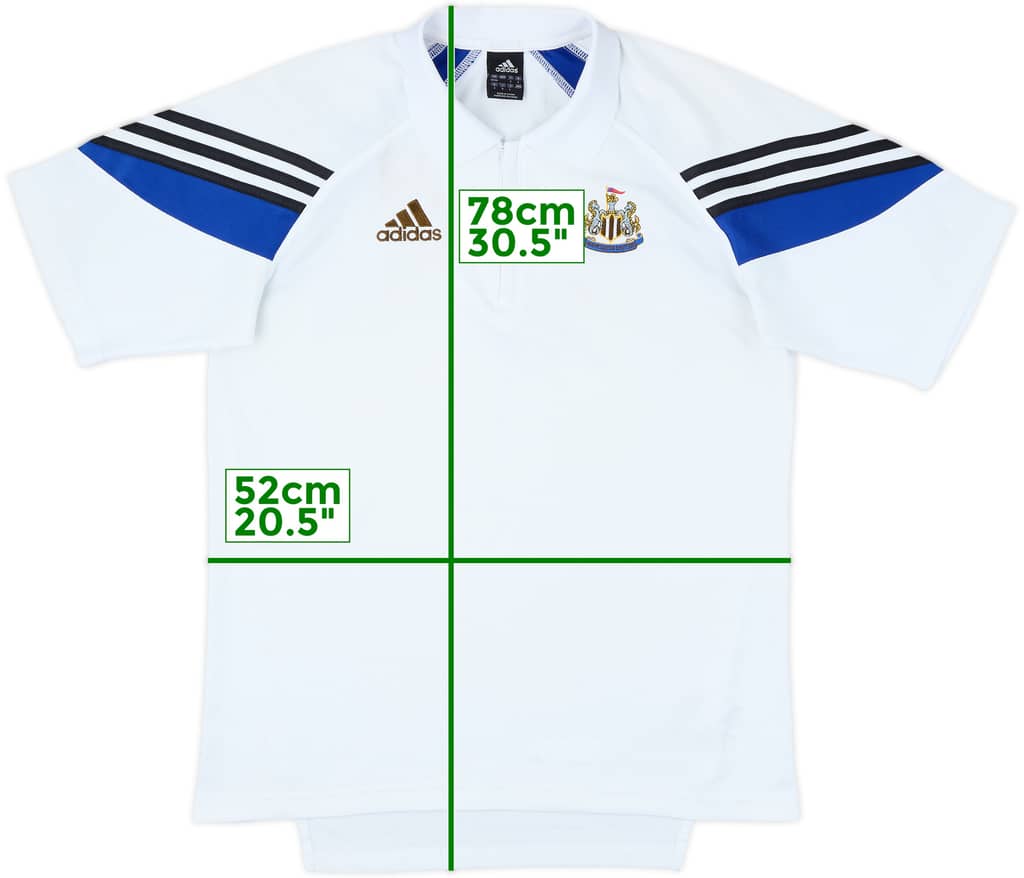 2003-04 Newcastle adidas 1/4 Zip Polo Shirt - 6/10 - (M)