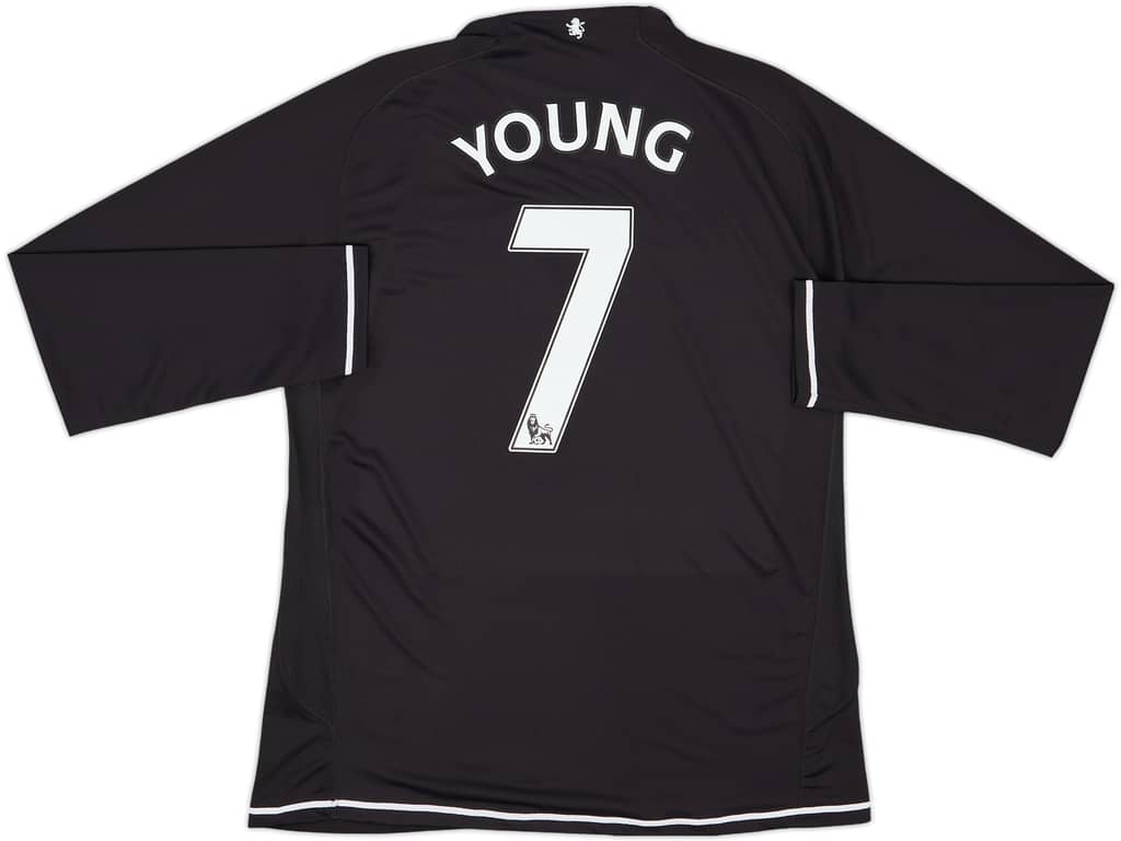 2007-08 Aston Villa Third L/S Shirt Young #7 - 9/10 - (L)