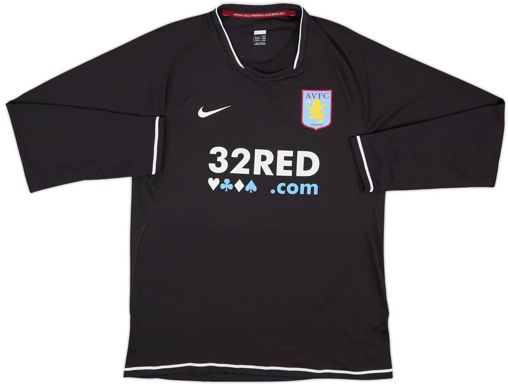 2007-08 Aston Villa Third L/S Shirt Young #7 - 9/10 - (L)