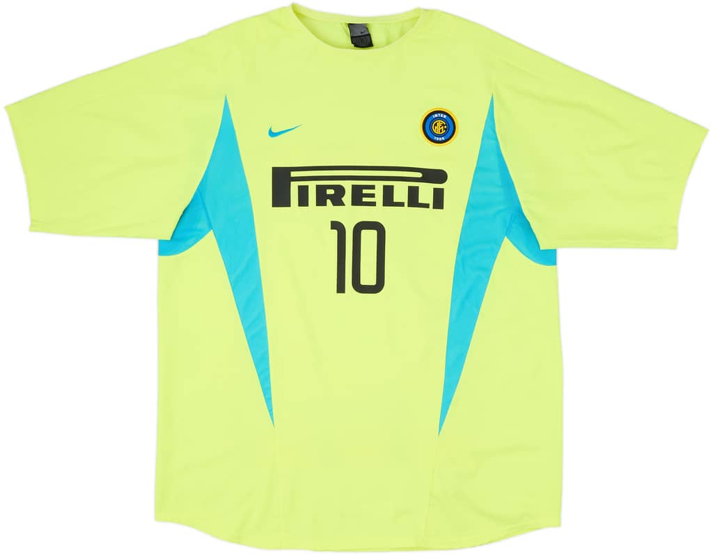 2002-03 Inter Milan Nike Training Shirt #10 - 6/10 - (XL)