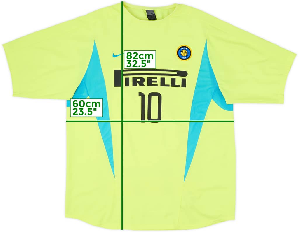 2002-03 Inter Milan Nike Training Shirt #10 - 6/10 - (XL)
