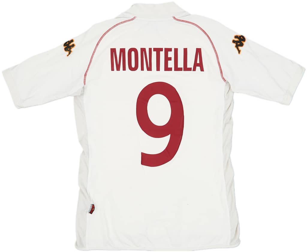 2000-01 Roma European Away Shirt Montella #9 - 5/10 - (S)