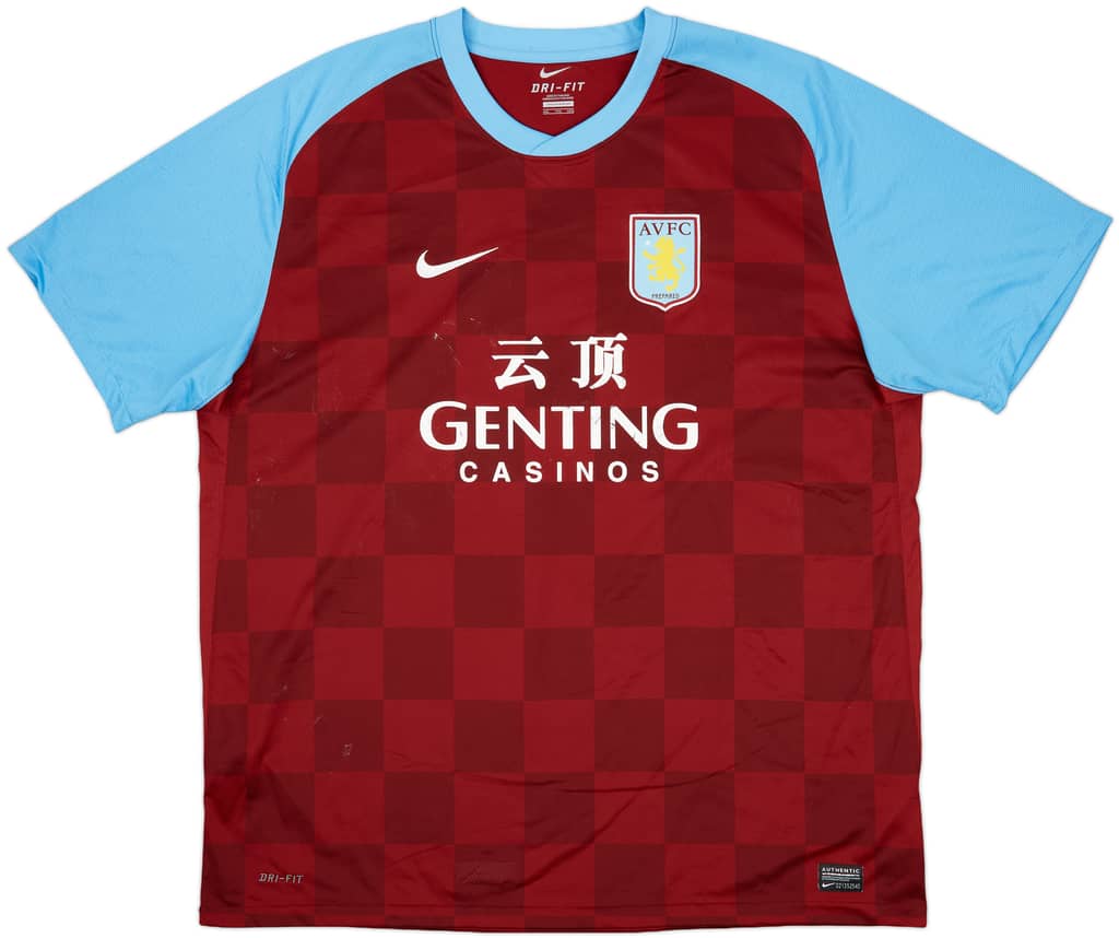 2011-12 Aston Villa Home Shirt Bent #9 - 4/10 - (XXL)