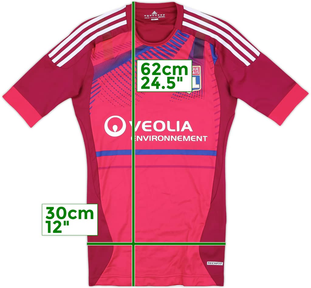 2011-12 Lyon Player Issue TechFit Third Shirt - 8/10 - (S)