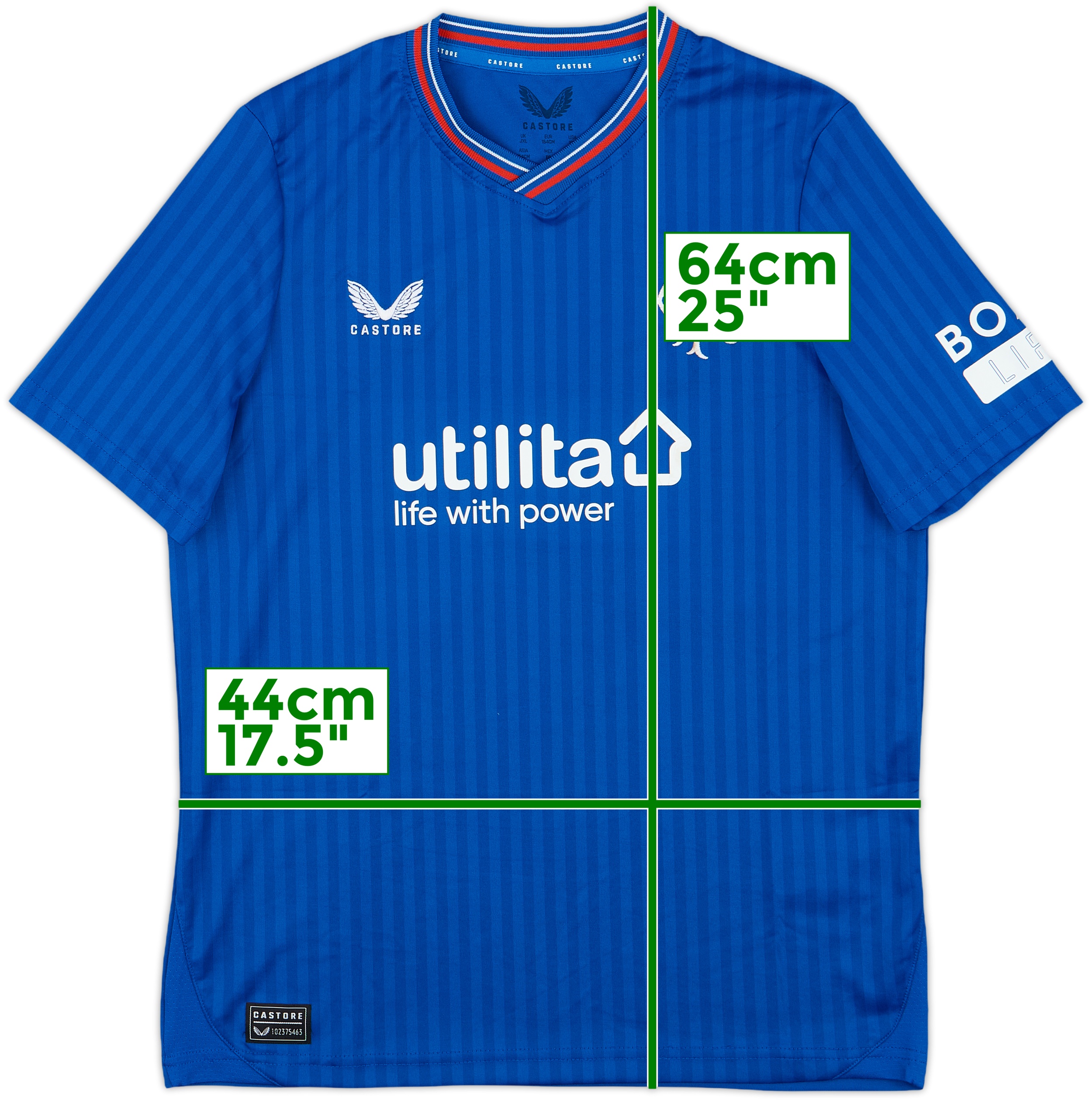 2023-24 Rangers Home Shirt - 8/10 - (XL.Boys)