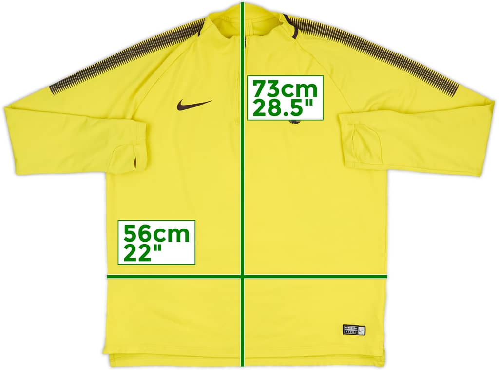 2017-18 Tottenham Nike 1/4 Zip Training Top - 6/10 - (L)