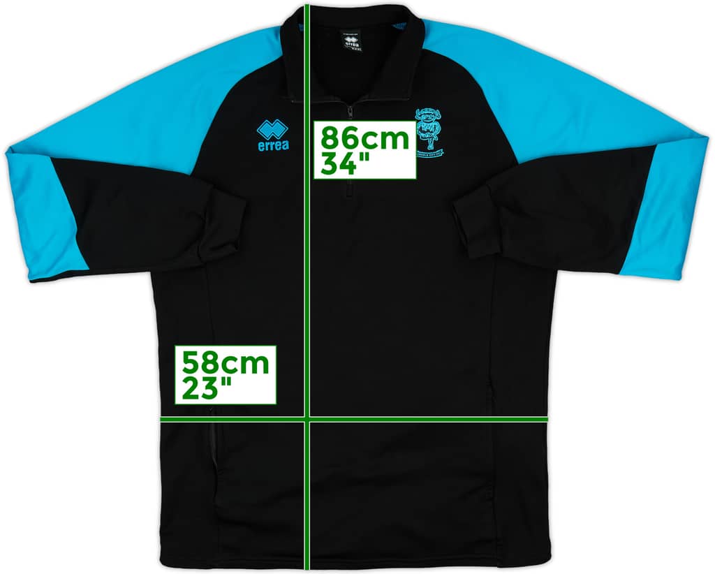 2016-17 Lincoln City Errea 1/4 Zip Training Top - 8/10 - (3XL)