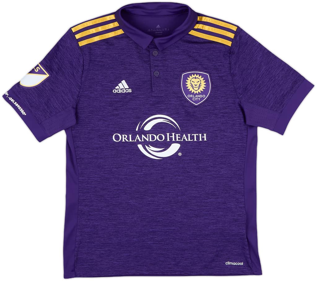 2016 Orlando City Home Shirt - 10/10 - (L.Boys)
