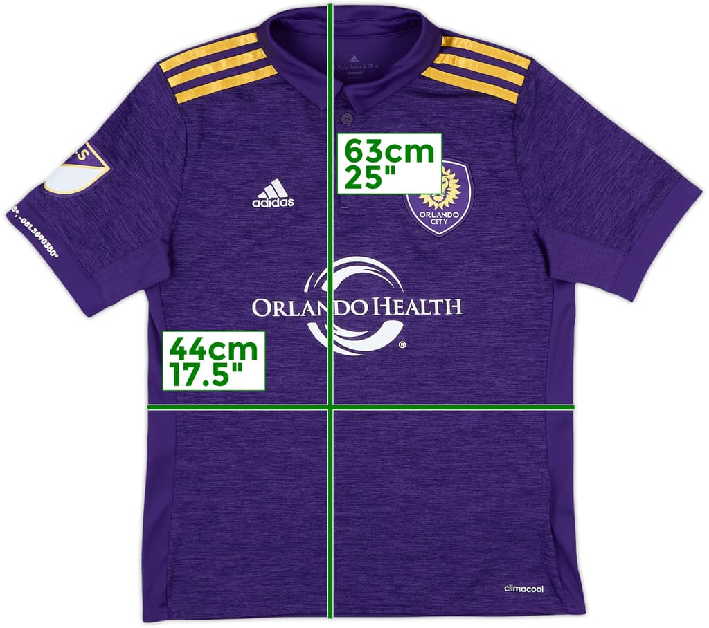 2016 Orlando City Home Shirt - 10/10 - (L.Boys)