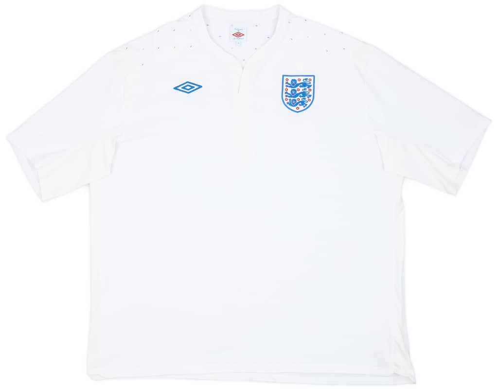 2010-11 England Home Shirt - 9/10 - (4XL)