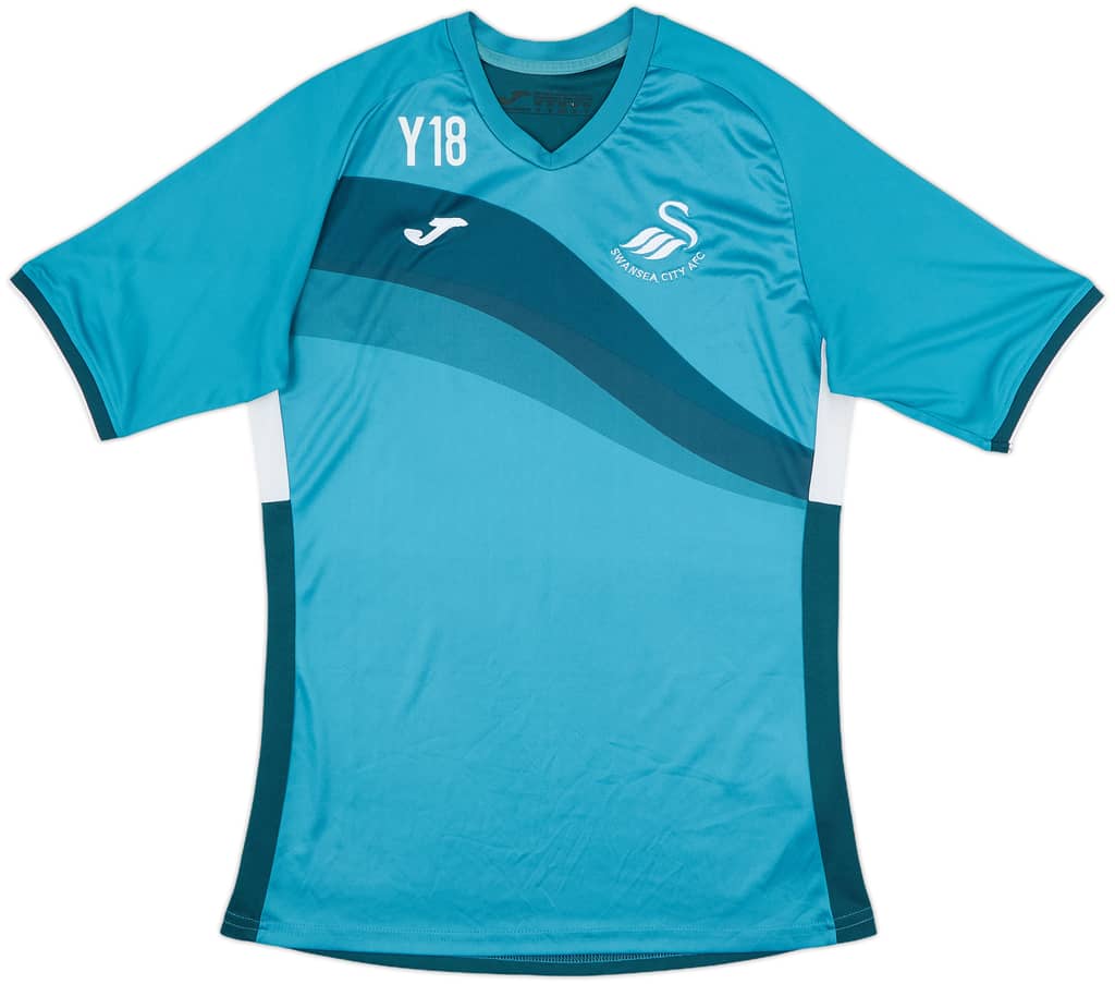 2017-18 Swansea City Player Issue Joma Training Shirt Y18 - 8/10 - (S)