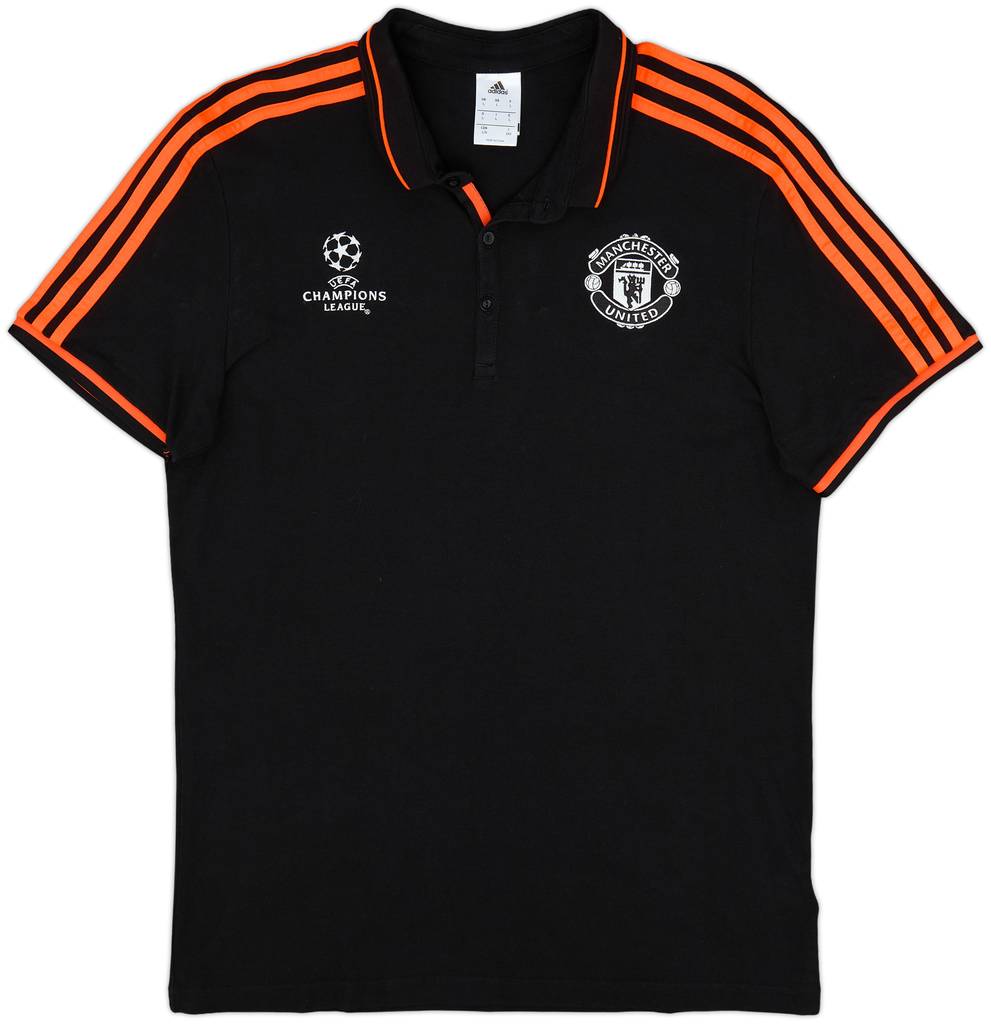 2015-16 Manchester United Champions League adidas Polo Shirt - 10/10 - (L)
