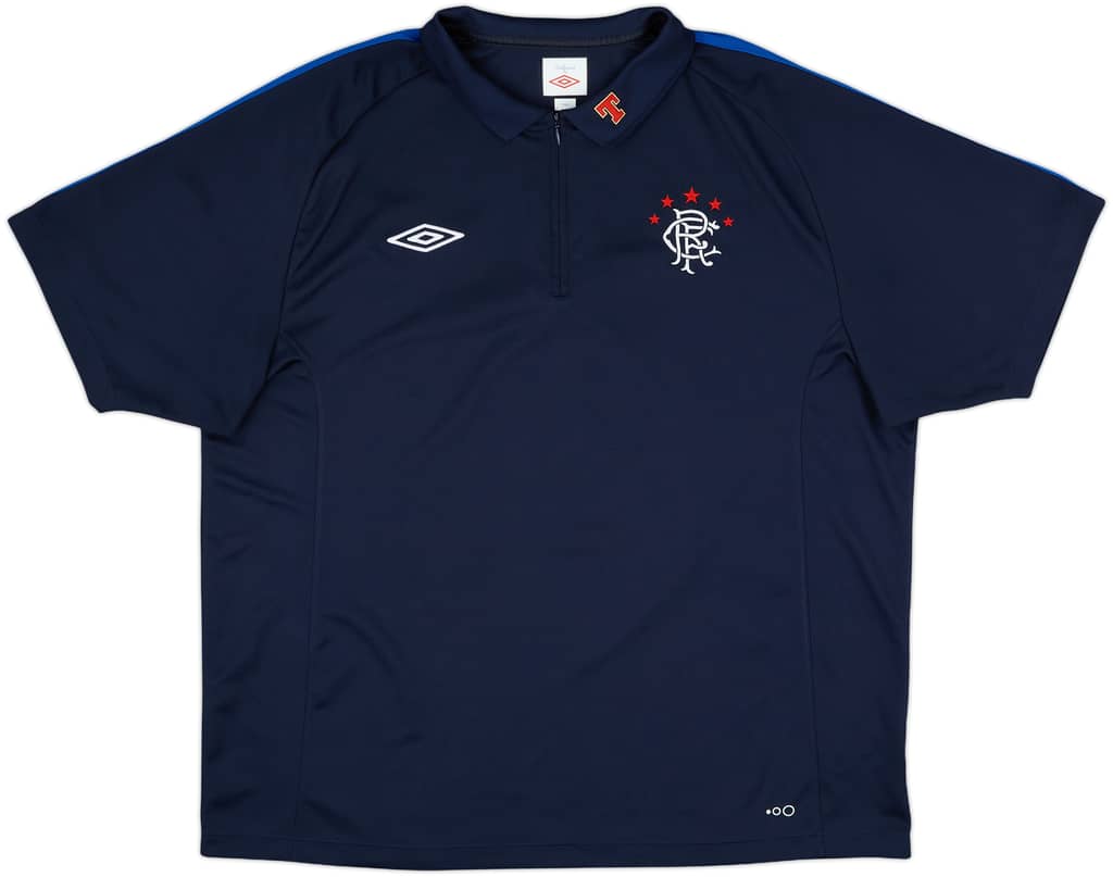 2010-11 Rangers Umbro 1/4 Zip Polo Shirt - 10/10 - (XXL)