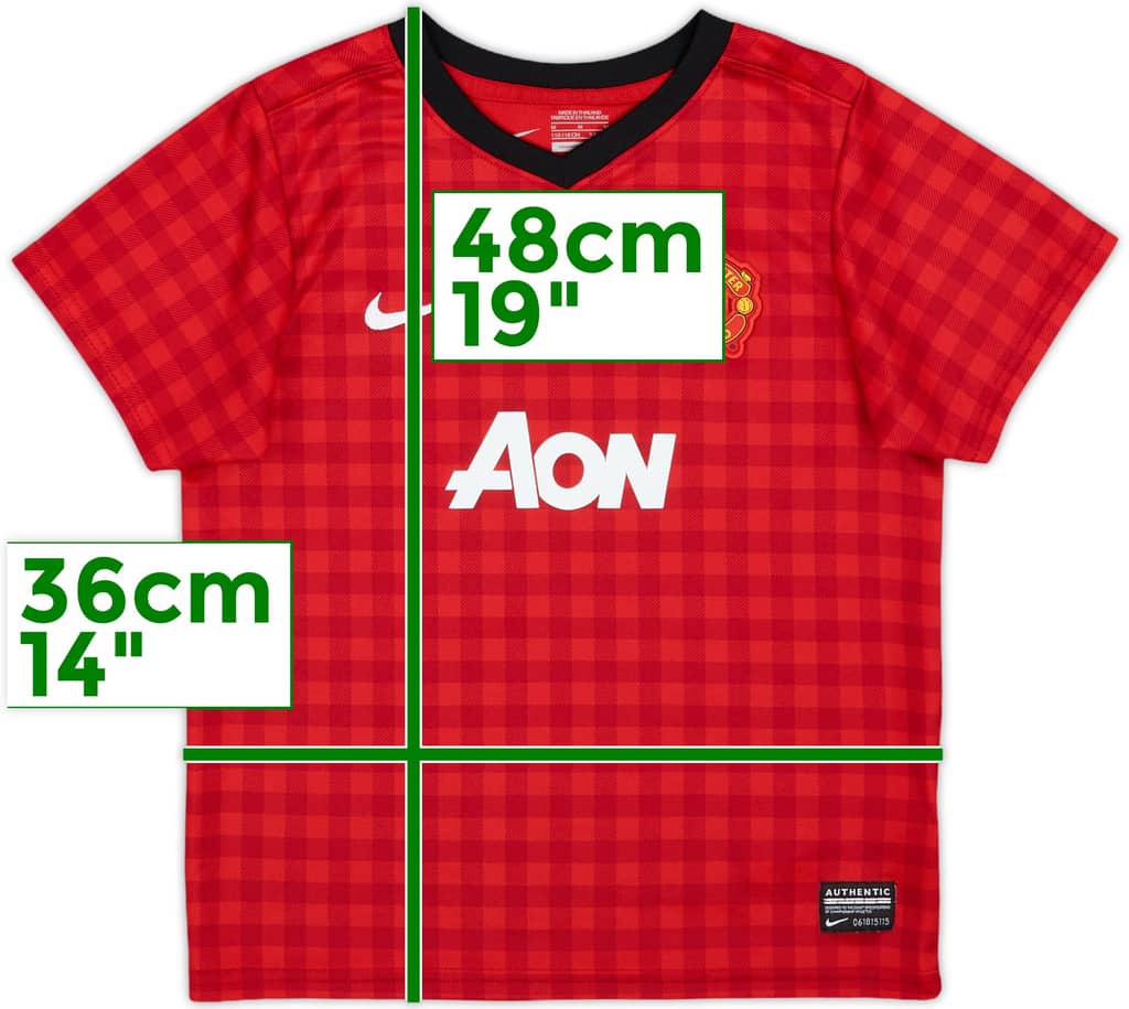 2012-13 Manchester United Home Shirt - 10/10 - (5-6 Years)