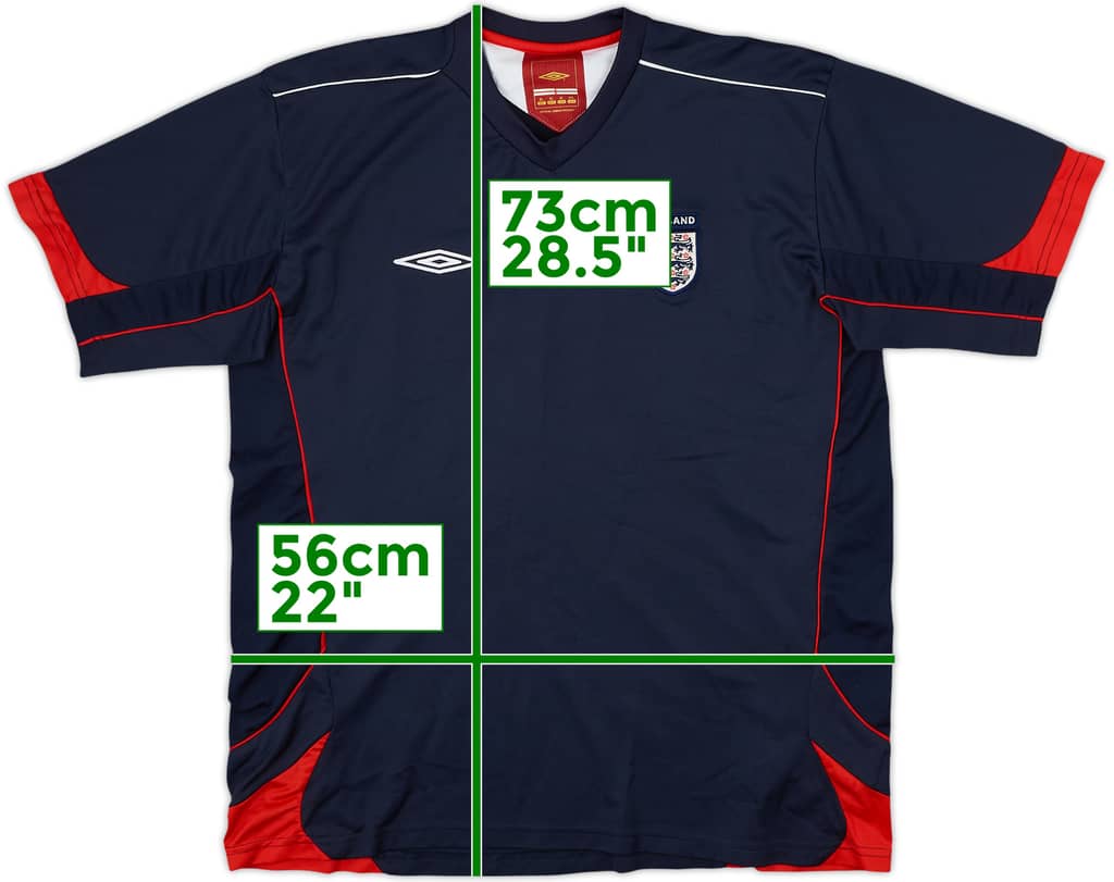 2006-07 England Umbro Training Shirt - 9/10 - (XL)