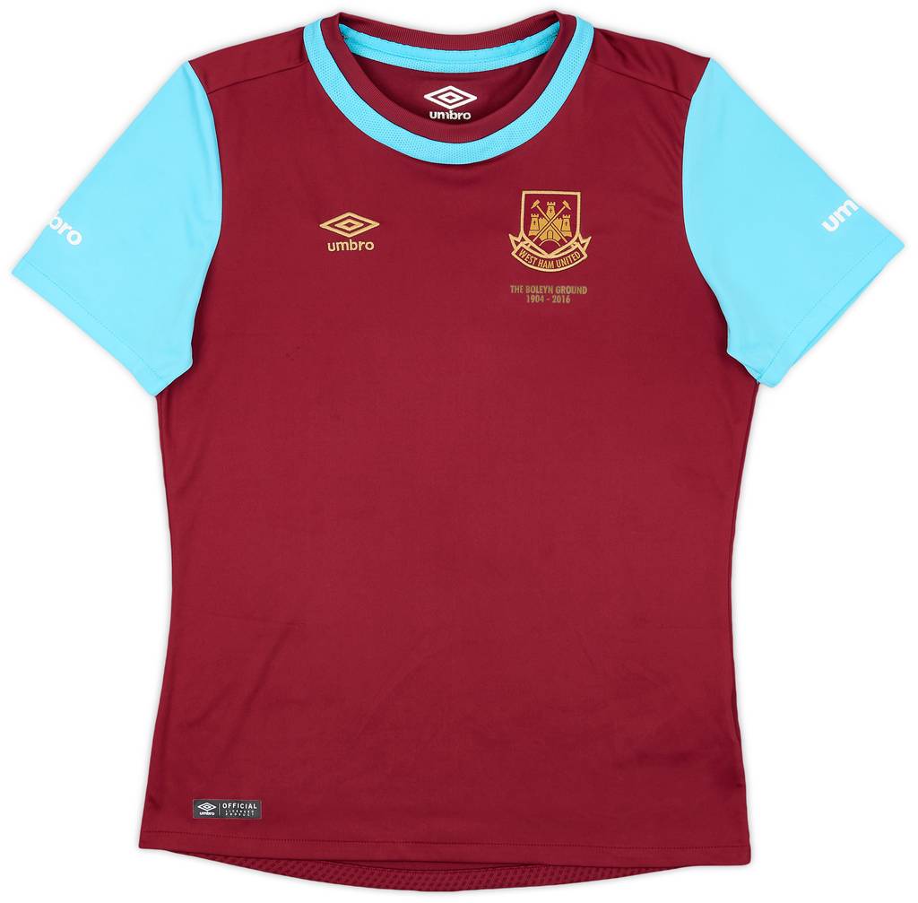 2015-16 West Ham 'Boleyn' Home Shirt - 9/10 - (XL.Boys)