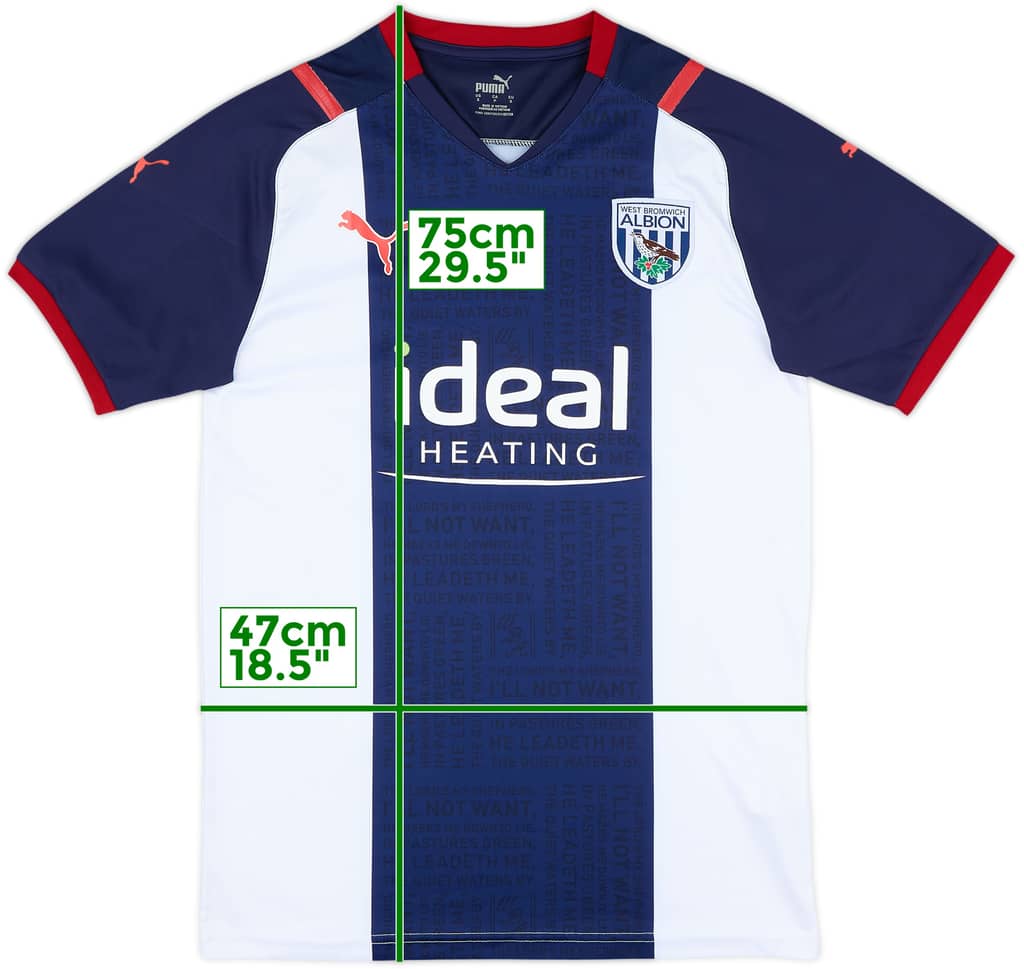 2021-22 West Brom Home Shirt - 8/10 - (S)
