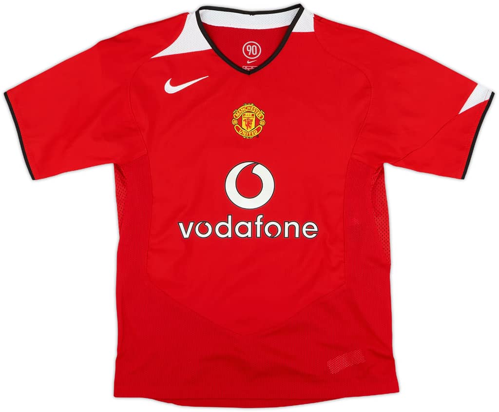 2004-06 Manchester United Home Shirt - 9/10 - (M.Boys)