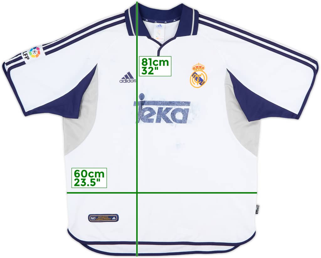 2000-01 Real Madrid Home Shirt - 4/10 - (XL)