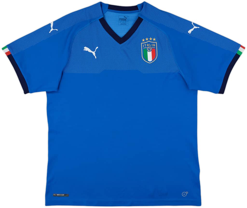 2018-19 Italy Home Shirt - 8/10 - (XL)
