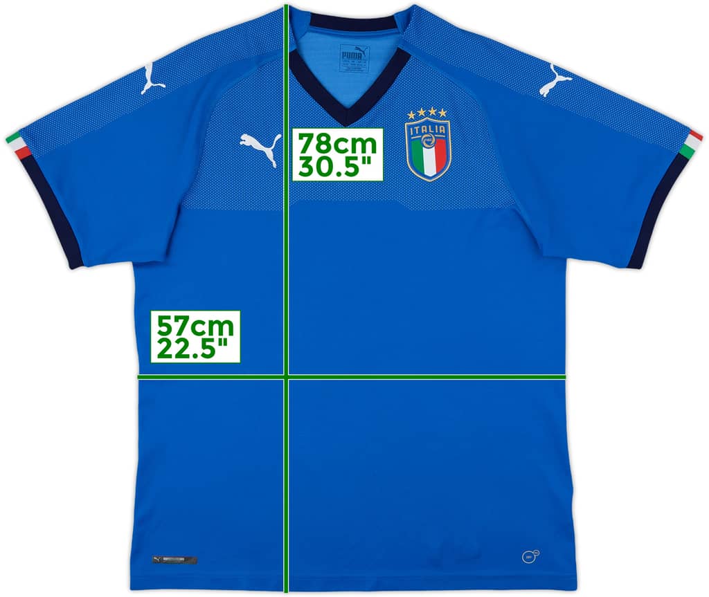 2018-19 Italy Home Shirt - 8/10 - (XL)