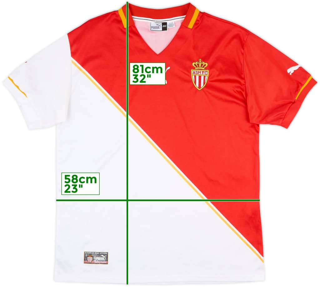 2001-02 Monaco Home Shirt - 8/10 - (XXL)