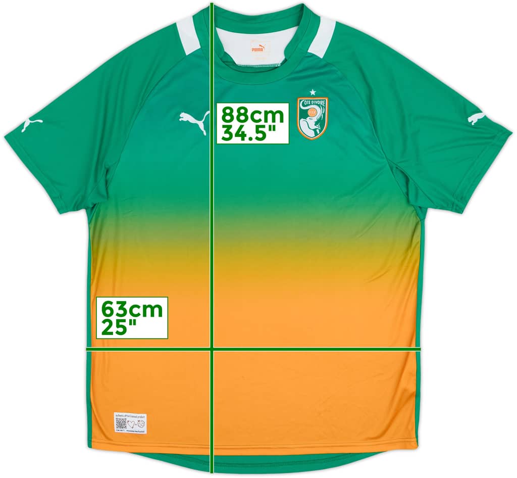 2012 Ivory Coast Away Shirt - 10/10 - (XXL)