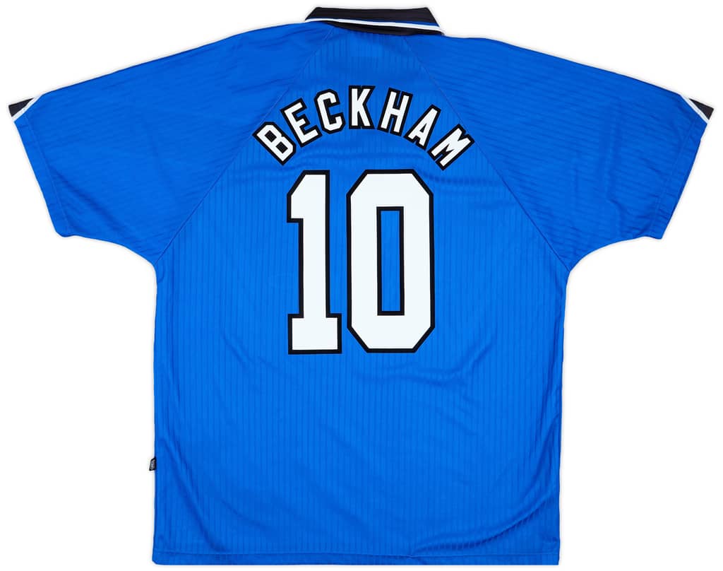 1996-98 Manchester United Third Shirt Beckham #10 - 9/10 - (XL)