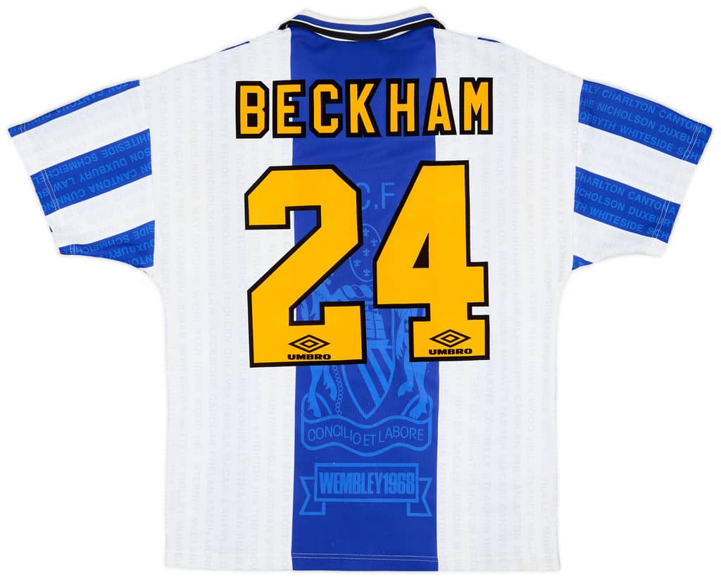 1994-96 Manchester United Third Shirt Beckham #24 - 8/10 - (M)