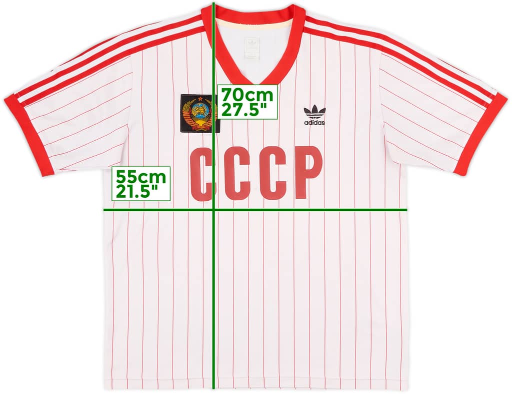 2005 Soviet Union adidas Originals Retro '1982 Away' Shirt - 9/10 - (L)