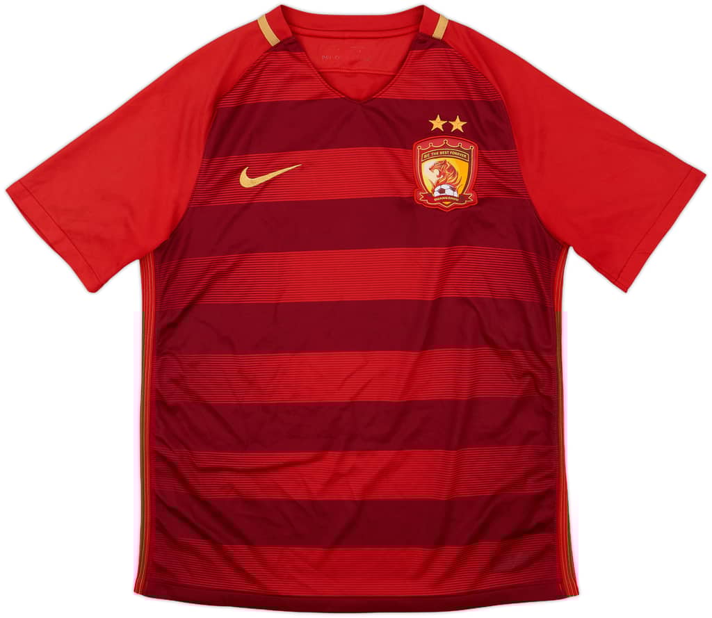 2017-18 Guangzhou Evergrande Home Shirt - 8/10 - (L)