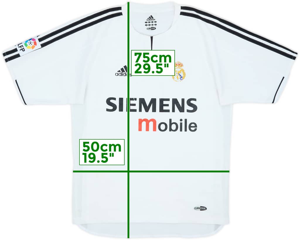 2003-04 Real Madrid Player Issue Home Shirt - 5/10 - (S)