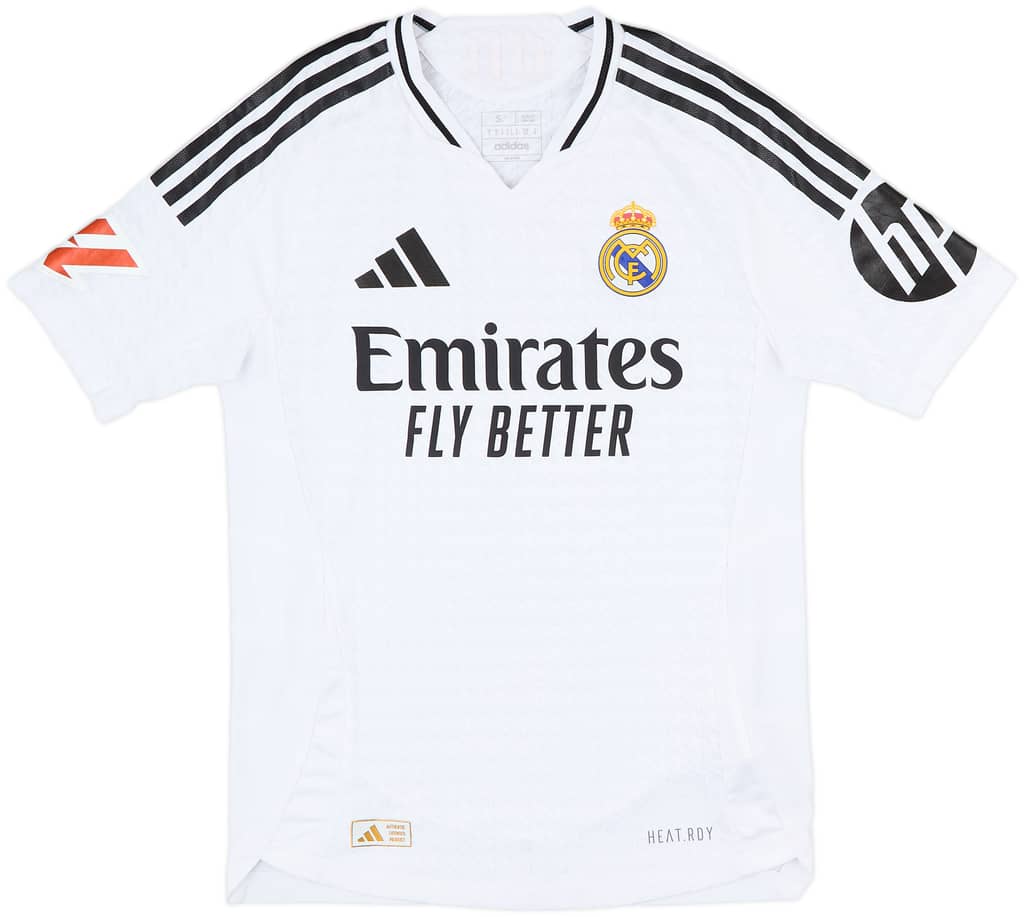 2024-25 Real Madrid Authentic Home Shirt - 9/10 - (S)