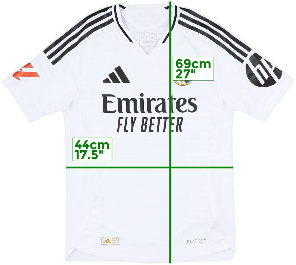 2024-25 Real Madrid Authentic Home Shirt - 9/10 - (S)