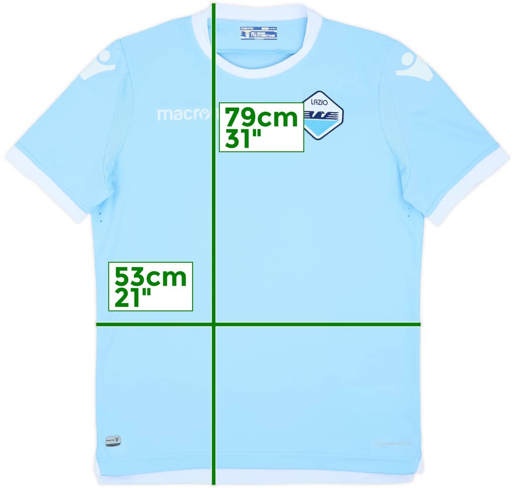 2017-18 Lazio Home Shirt - 9/10 - (XL)