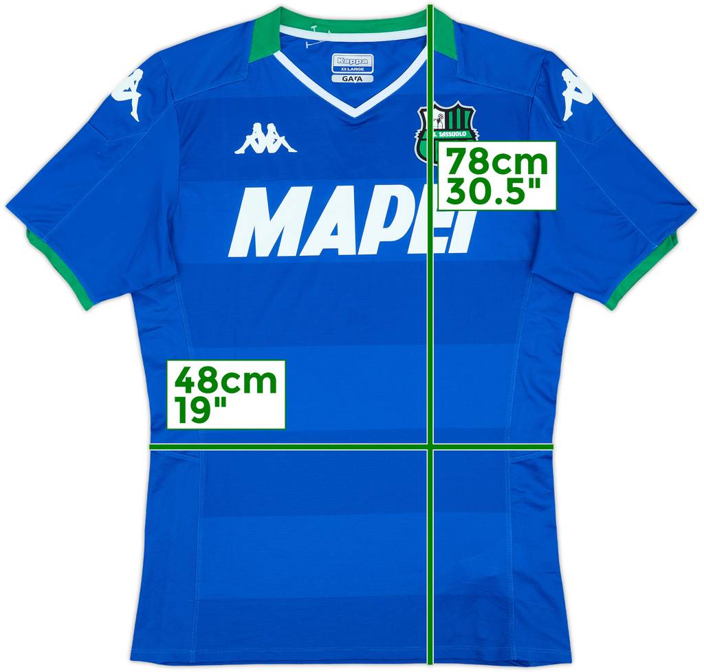 2019-20 Sassuolo Third Shirt - 8/10 - (XXL)