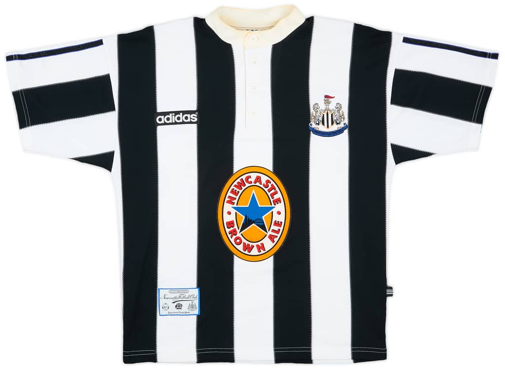 1995-97 Newcastle Home Shirt Shearer #9 - 8/10 - (S)