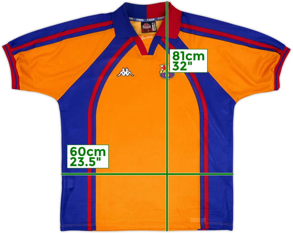 1997-98 Barcelona European Away Shirt - 9/10 - (XL)